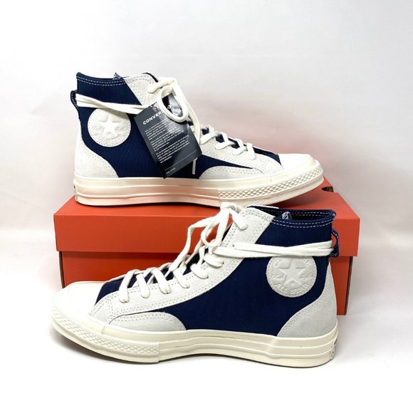 đź’–MEGA SALEđź’–Converse Men 8.5 168604C Chuck 70 Limited Navy White Sneakers - Picture 2 of 10